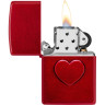 Зажигалка ZIPPO STAMPED HEART DESIGN 46588